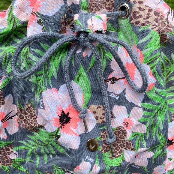Victoria's Secret PINK Wild Tropical Floral Backpack *RARE* - Picture 12 of 16